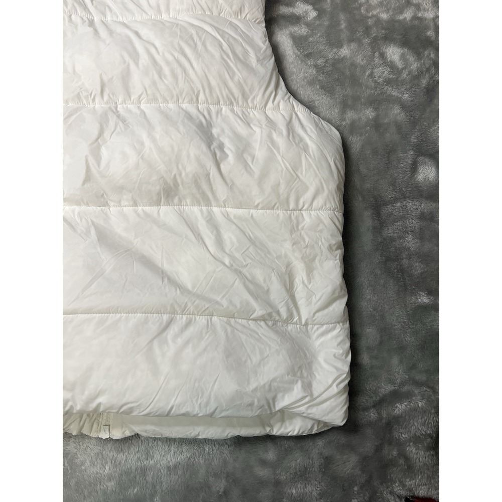 dip Women's White Insulated Puffer Vest Full Zip Collared Sleeveless M - Picture 11 of 16